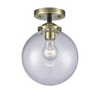 Nouveau Semi-Flush Mount Brushed Satin Nickel