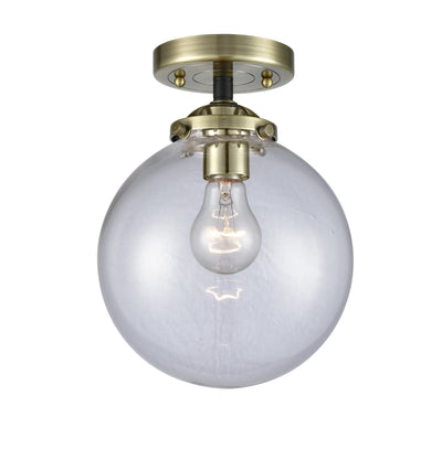 Nouveau Semi-Flush Mount Brushed Satin Nickel