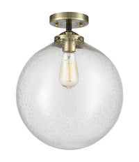 Nouveau Semi-Flush Mount Brushed Satin Nickel