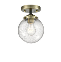 Nouveau Semi-Flush Mount Brushed Satin Nickel