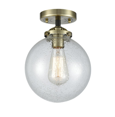 Nouveau Semi-Flush Mount Brushed Satin Nickel