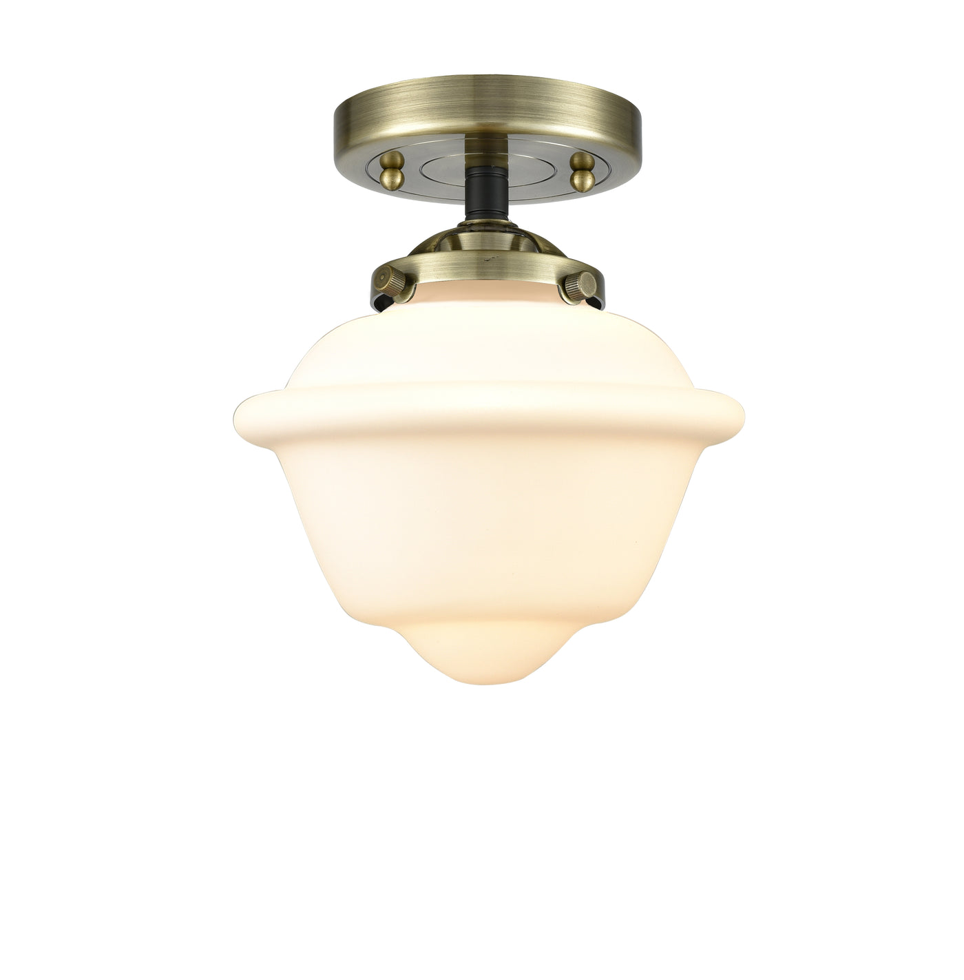 Nouveau Semi-Flush Mount Brushed Satin Nickel