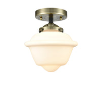 Nouveau Semi-Flush Mount Brushed Satin Nickel