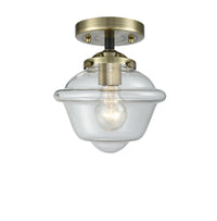 Nouveau Semi-Flush Mount Brushed Satin Nickel