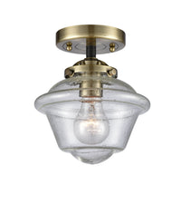 Nouveau Semi-Flush Mount Brushed Satin Nickel