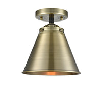 Nouveau Semi-Flush Mount Brushed Satin Nickel