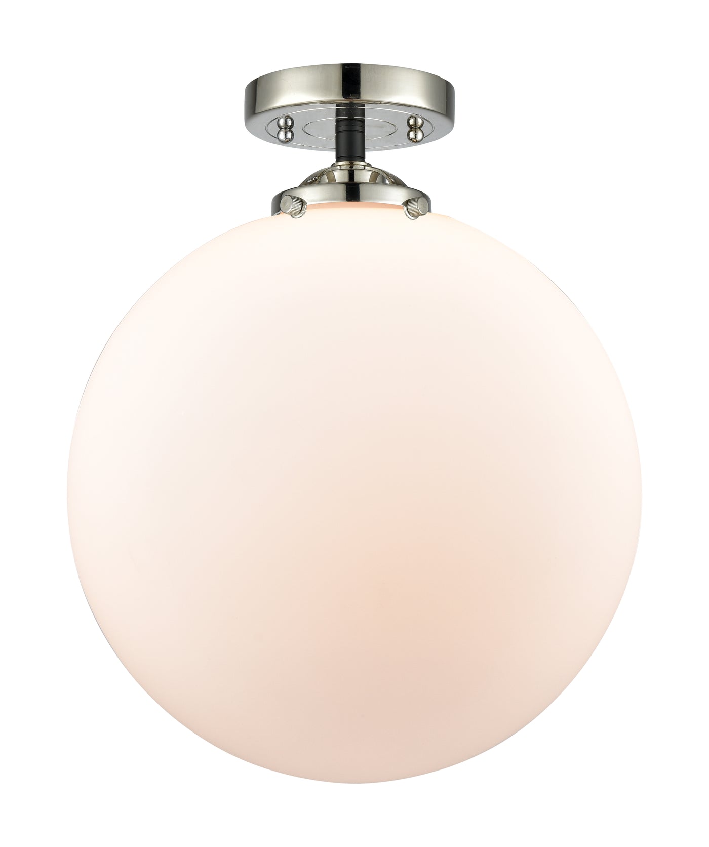 Nouveau Semi-Flush Mount Brushed Satin Nickel