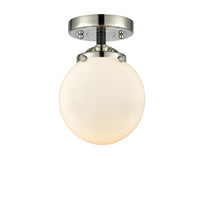 Nouveau Semi-Flush Mount Brushed Satin Nickel