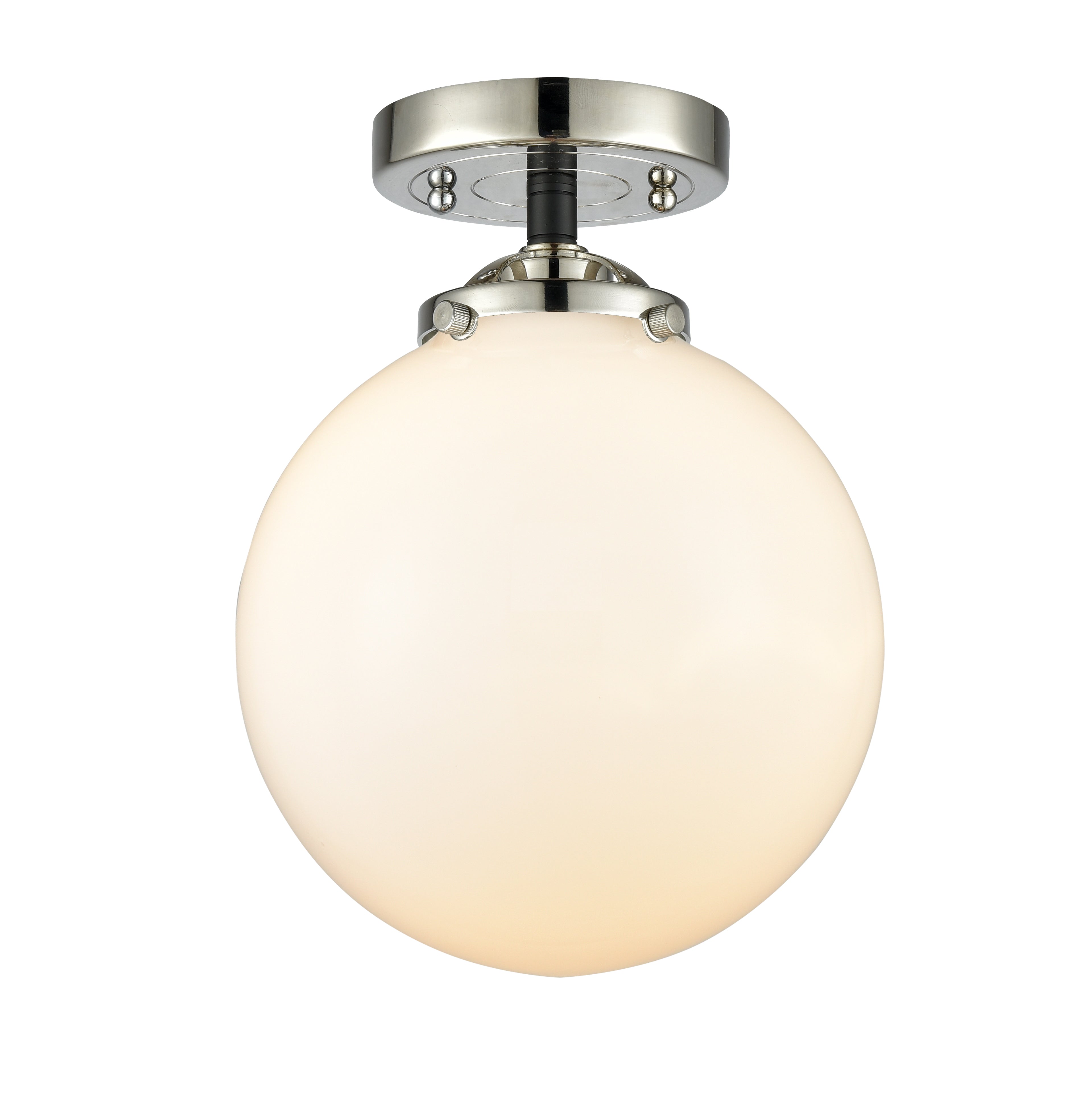 Nouveau Semi-Flush Mount Brushed Satin Nickel