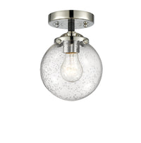 Nouveau Semi-Flush Mount Brushed Satin Nickel