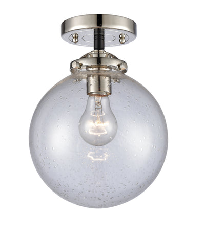 Nouveau Semi-Flush Mount Brushed Satin Nickel