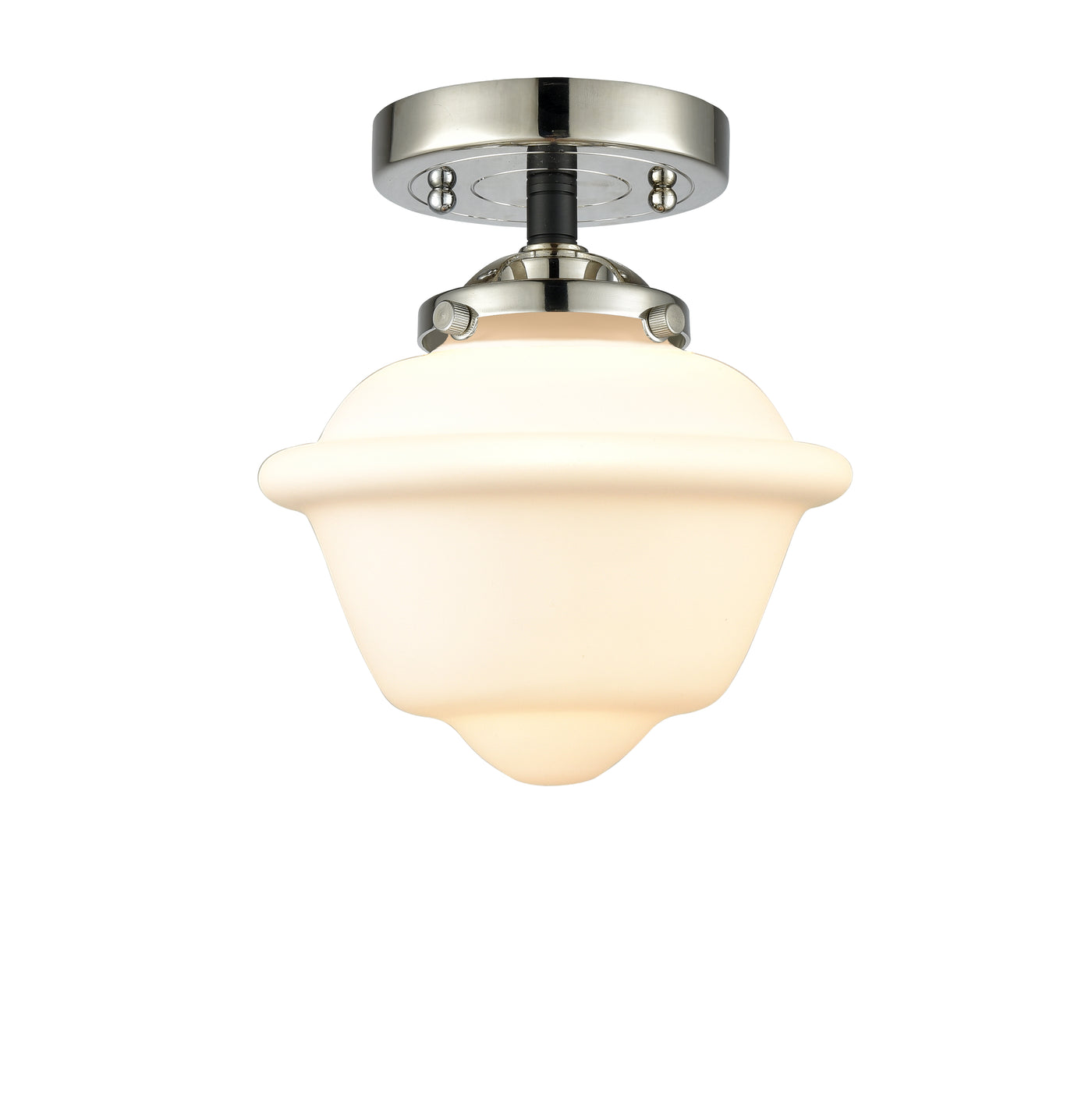 Nouveau Semi-Flush Mount Brushed Satin Nickel