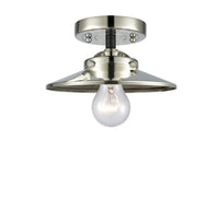 Nouveau Semi-Flush Mount Brushed Nickel 8 Inch