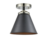 Nouveau Semi-Flush Mount Brushed Satin Nickel