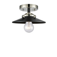 Nouveau Semi-Flush Mount Brushed Nickel 8 Inch