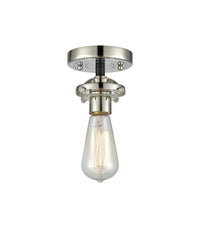 Nouveau Semi-Flush Mount Black Satin Nickel