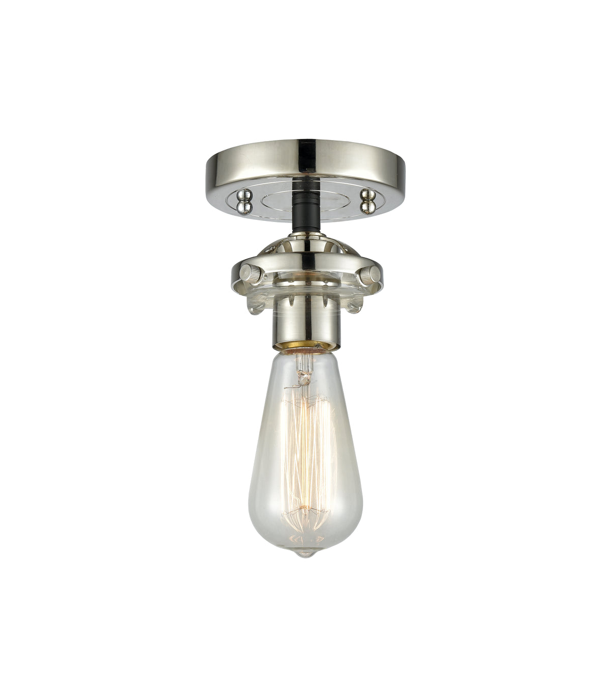 Beacon 6-Inch 1-Light Semi-Flush Mount 8.125-Inch High Dimmable