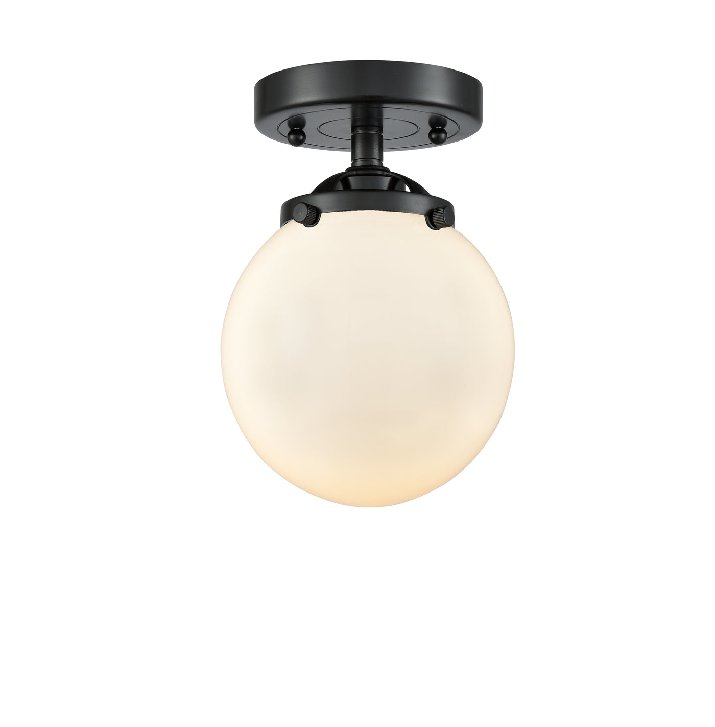 Nouveau Semi-Flush Mount Brushed Satin Nickel