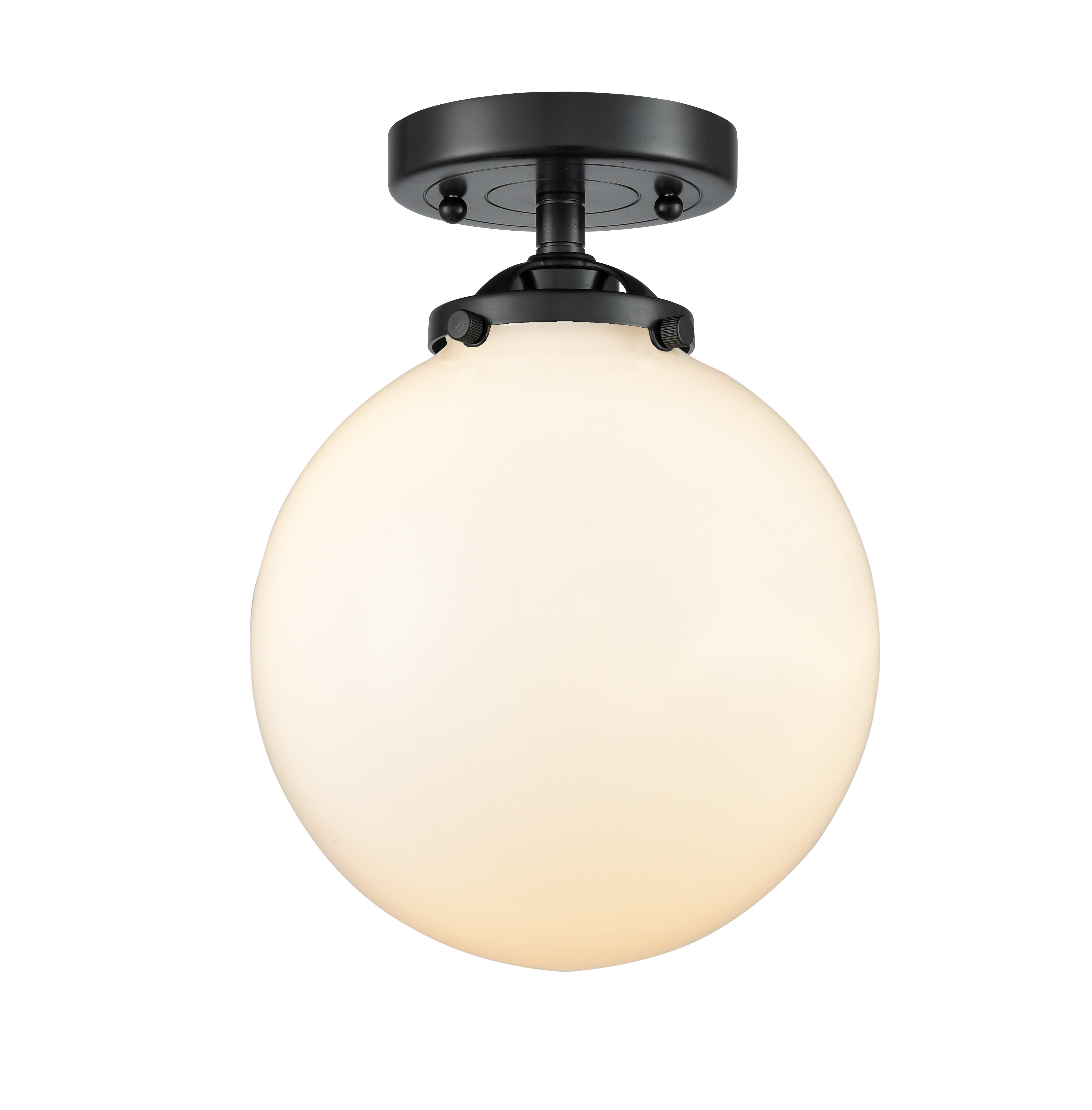 Nouveau Semi-Flush Mount Brushed Satin Nickel
