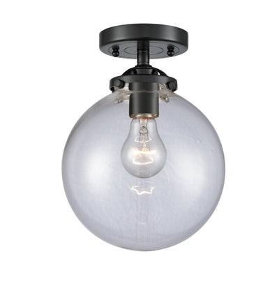 Nouveau Semi-Flush Mount Brushed Satin Nickel