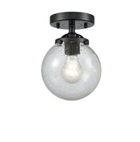 Nouveau Semi-Flush Mount Brushed Satin Nickel