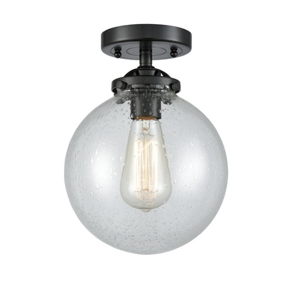 Nouveau Semi-Flush Mount Brushed Satin Nickel