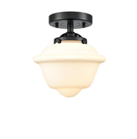Nouveau Semi-Flush Mount Brushed Satin Nickel
