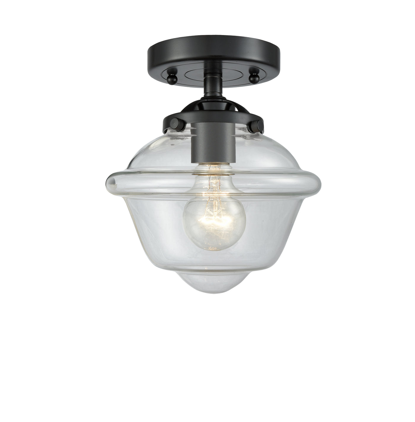 Nouveau Semi-Flush Mount Brushed Satin Nickel
