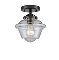 Nouveau Semi-Flush Mount Brushed Satin Nickel