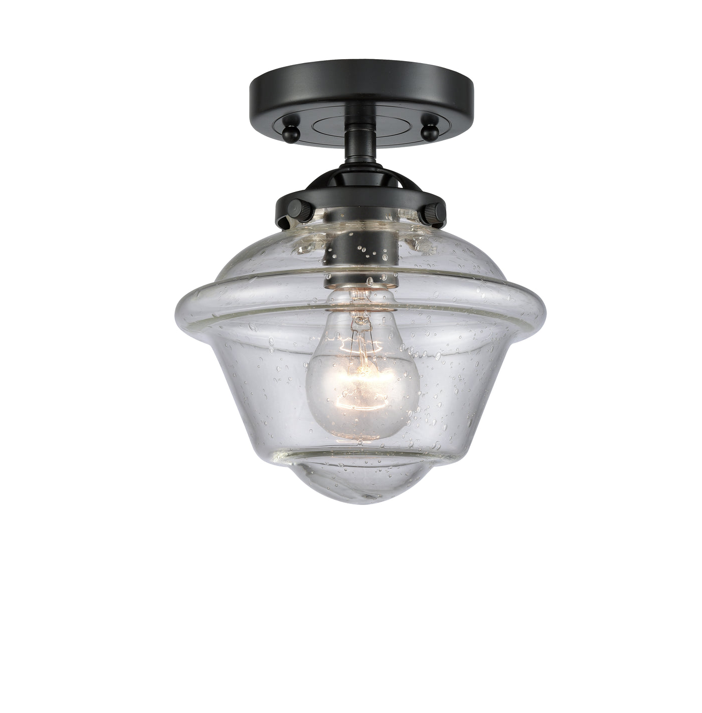 Nouveau Semi-Flush Mount Brushed Satin Nickel
