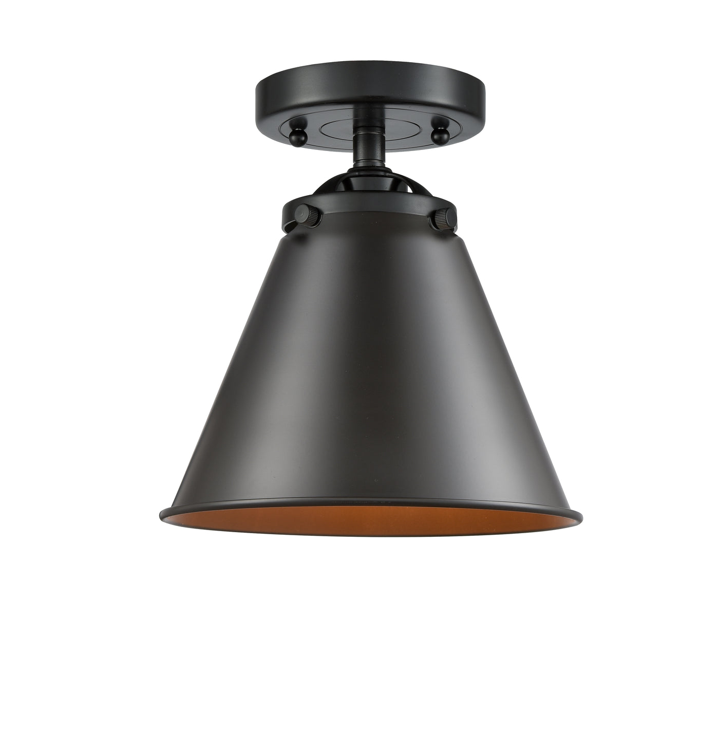 Nouveau Semi-Flush Mount Brushed Satin Nickel