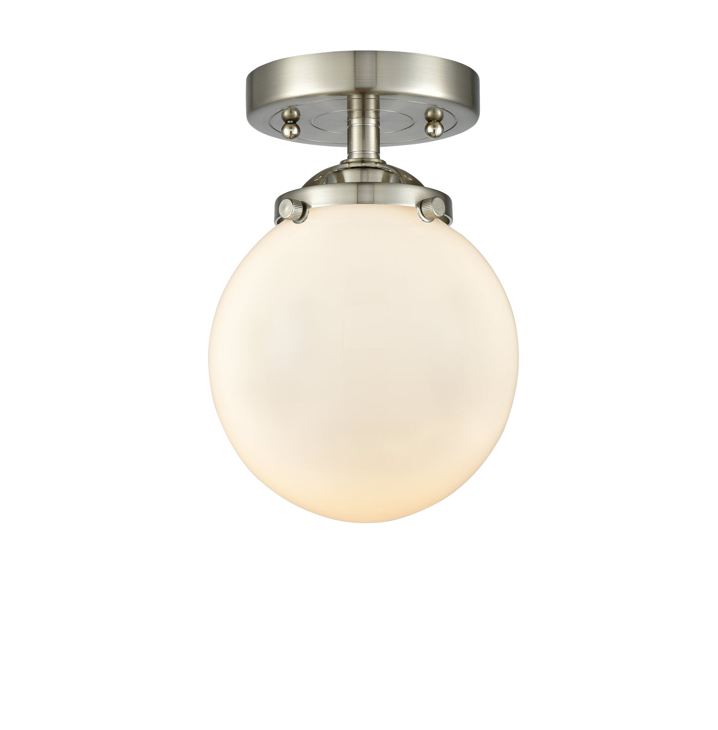 Nouveau Semi-Flush Mount Brushed Satin Nickel