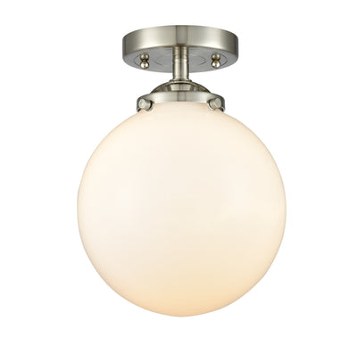 Nouveau Semi-Flush Mount Brushed Satin Nickel