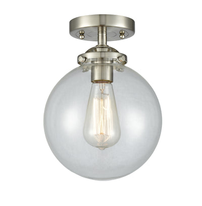 Nouveau Semi-Flush Mount Brushed Satin Nickel