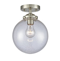Nouveau Semi-Flush Mount Brushed Satin Nickel