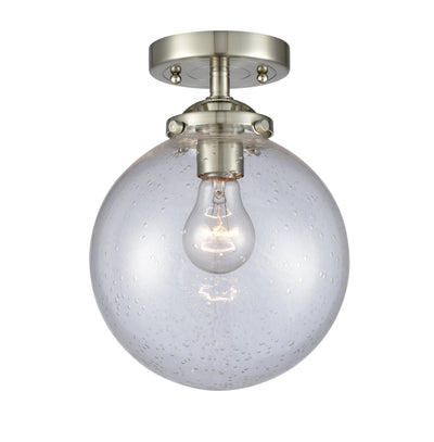 Nouveau Semi-Flush Mount Brushed Satin Nickel