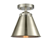 Nouveau Semi-Flush Mount Brushed Satin Nickel