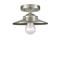 Nouveau Semi-Flush Mount Brushed Nickel 8 Inch