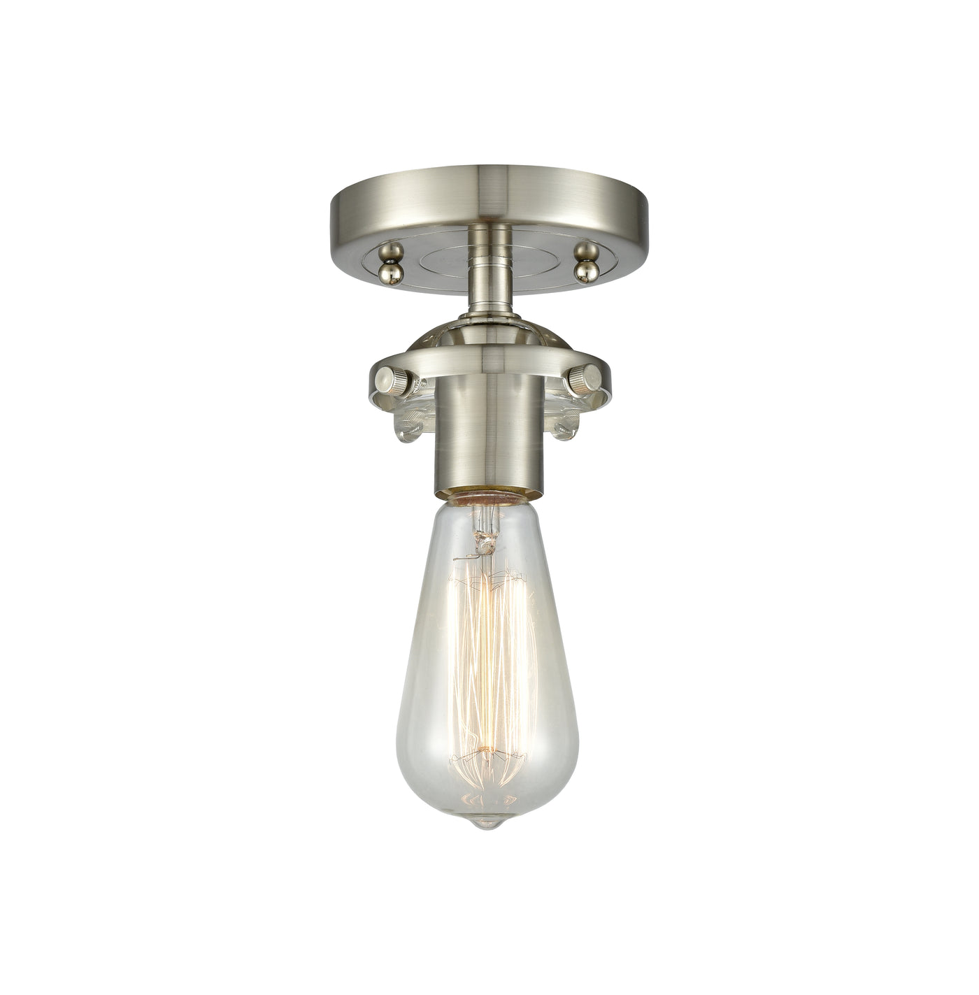 Nouveau Semi-Flush Mount Black Satin Nickel
