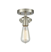 Nouveau Semi-Flush Mount Black Satin Nickel