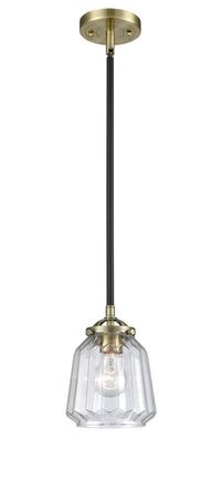 Nouveau Mini Pendant Black Antique Brass