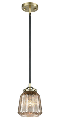 Nouveau Mini Pendant Black Antique Brass