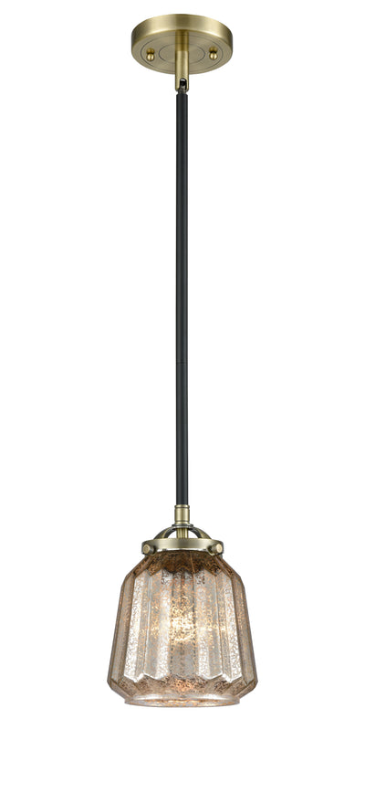 Nouveau Mini Pendant Black Antique Brass
