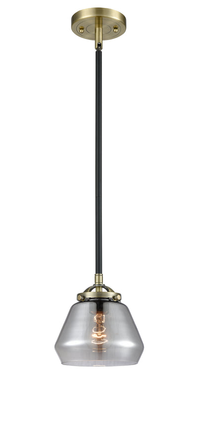 Nouveau Mini Pendant 6.75 Inch Cast Brass