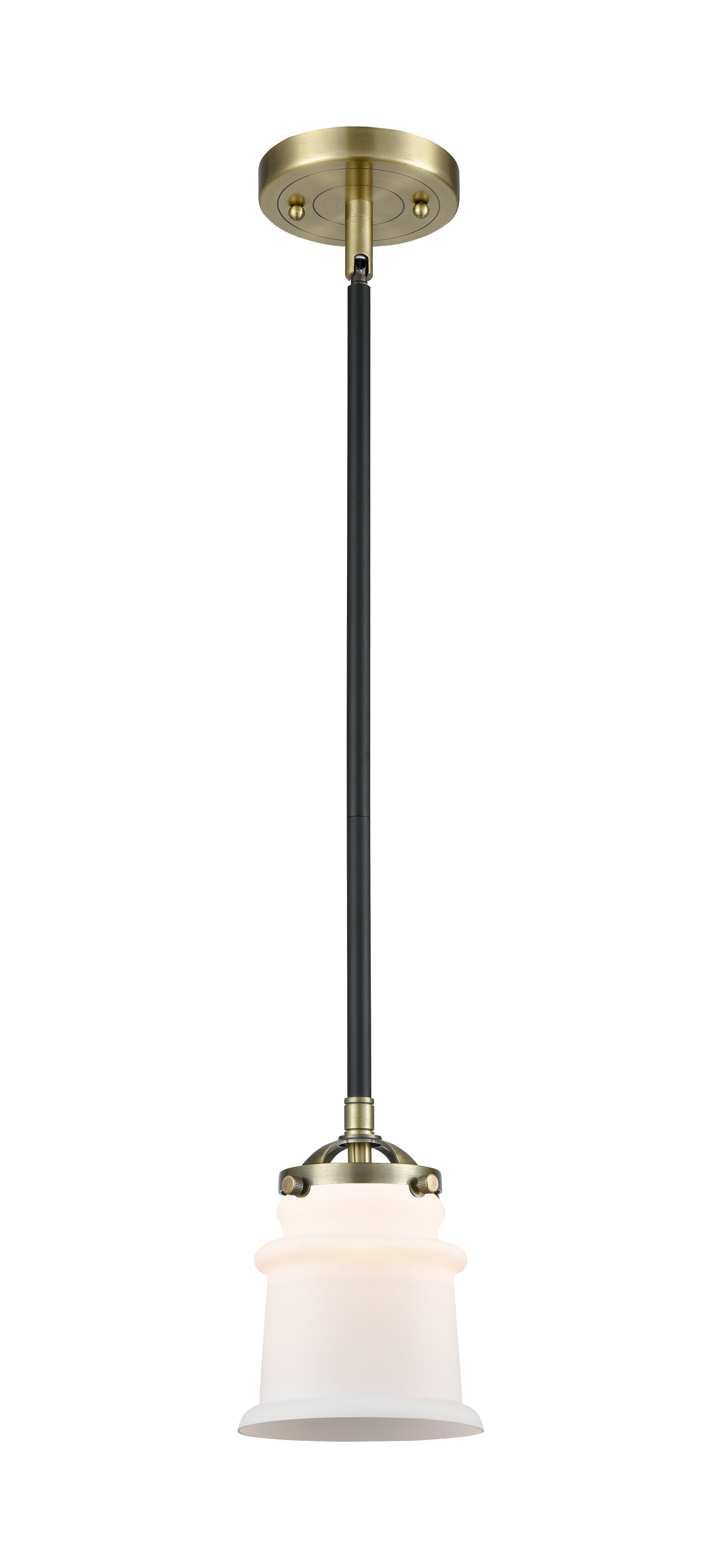 Nouveau Mini Pendant Black Antique Brass