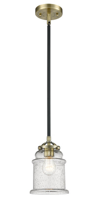 Nouveau Mini Pendant Black Antique Brass
