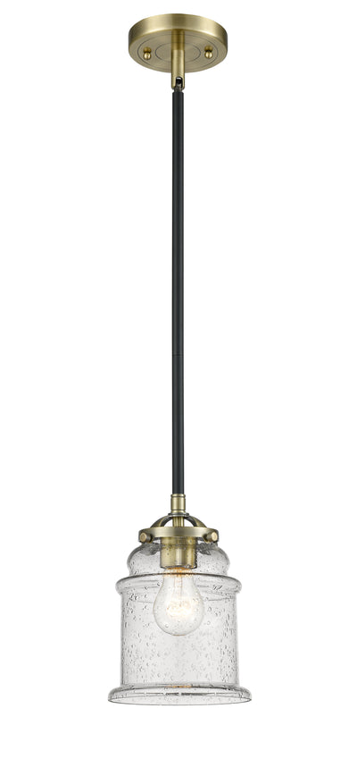 Nouveau Mini Pendant Black Antique Brass