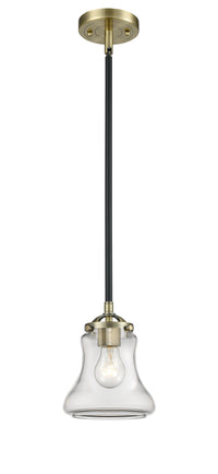 Nouveau Mini Pendant Black Antique Brass