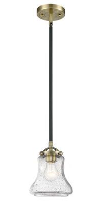 Nouveau Mini Pendant Black Antique Brass