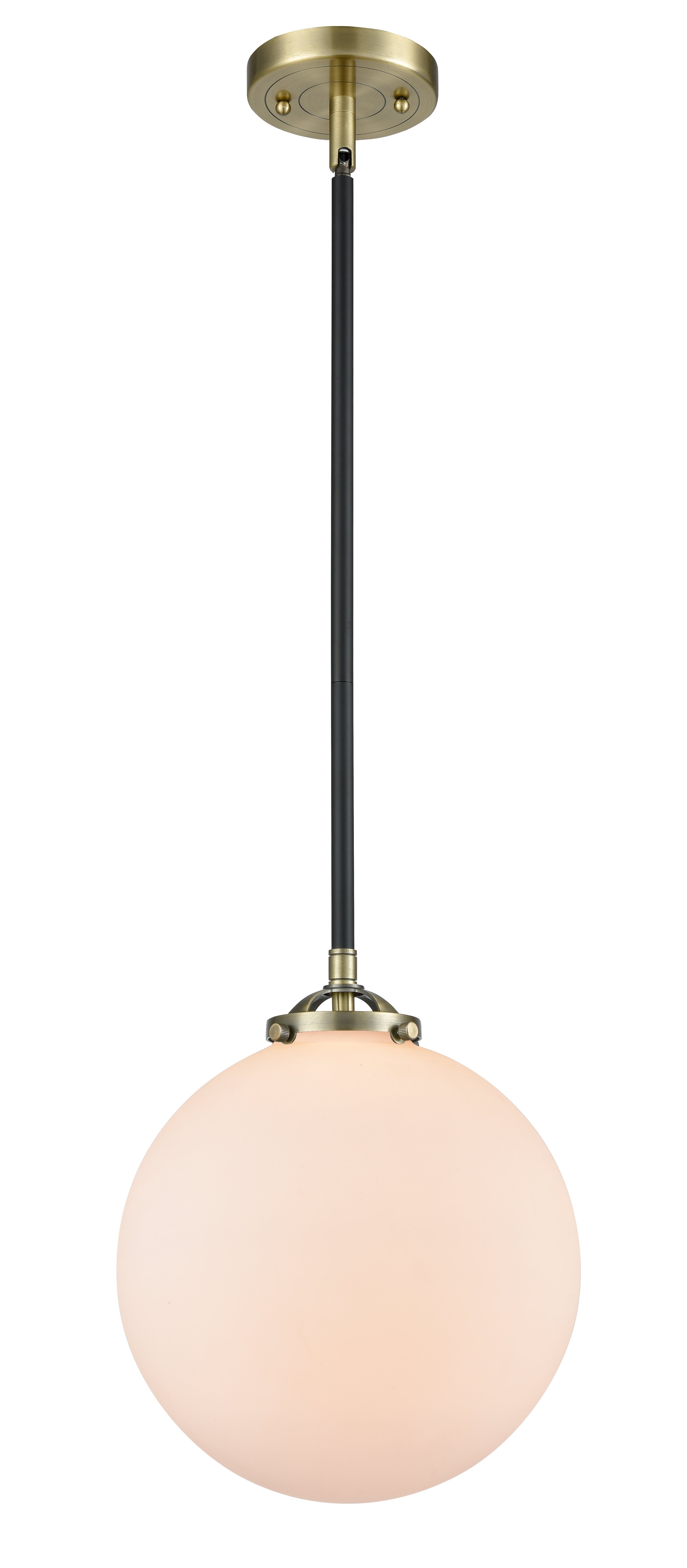 Nouveau Mini Pendant Black Cast Brass